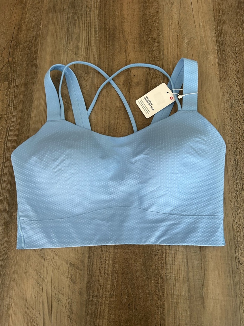 NWT Lululemon Like a Cloud Bra *Dots* Sz 8 D/DD *Sinatra blue*